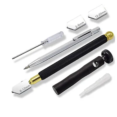 7Pcs Glass Cutter Alloy Incisive Professional Glass Cutting Tool With 3 Cutt FST • $26.17