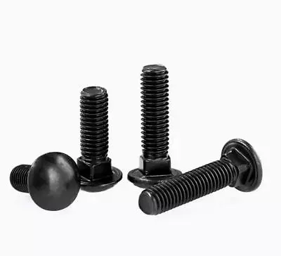 Black M4- M12 STAINLESS STEEL A2 CARRIAGE BOLTS / CUP SQUARE COACH SCREWS • £3.35