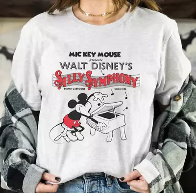 Disney Mickey Mouse 1929 Silly Symphony Cartoon Retro Shirt Magic Kingdom • $21.99