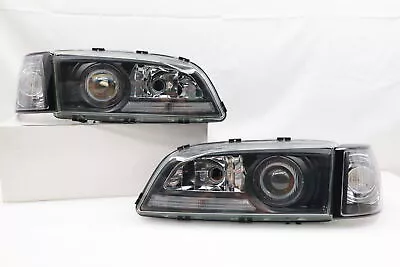 C70 S70 1996 -97-98~00-Projector Glass Headlight & Corner Lamp Black For VOLVO • $460