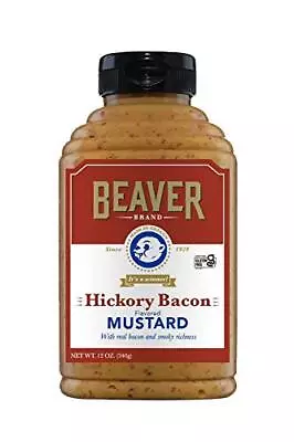 Beaver Hickory Bacon Mustard 12 Ounce Squeeze Bottle (Pack Of 6) • $38.99