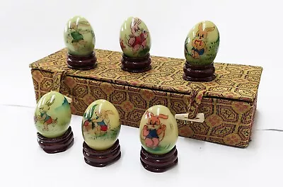 Easter Bunny Egg Set | Six Delightful Hand-painted Eggs • £12.95