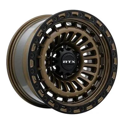 One 18in RTX Wheel Rim Moab Bronze With Satin Black Lip 18x9 5x127 ET-15 CB71.5  • $269.17