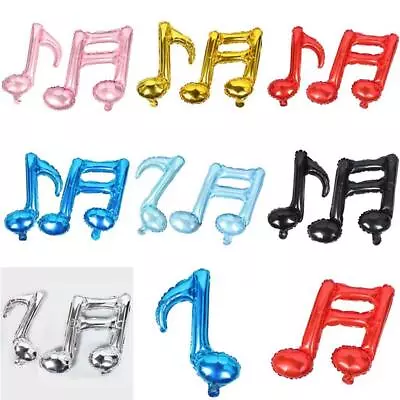 Pack Of 10 Novelty Note Balloons Prom Dance Band Music Clef • $6.78