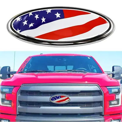 7Inch For Ford F150 Ranger US Flag LOGO FRONT GRILLE Emblem TAILGATE Oval Badge • $10.29