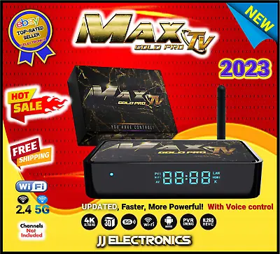 MaxTV Gold PRO 2023 Max TV 4K Quad Core 64 Bit Android Box • $116.99