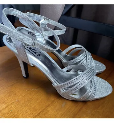 Silver High Heels With Matching Small Clutch Purse • $35