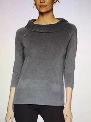 Sag Harbor Women's 3/4 Sleeve Marilyn Neck Pullover Large Ship Yard NWT • $10