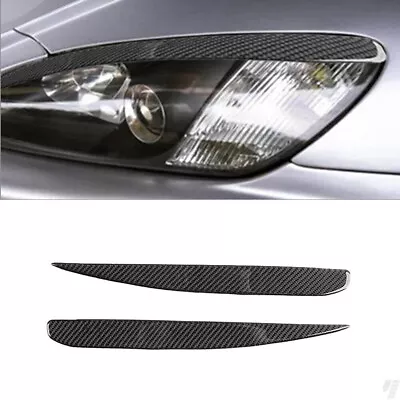 2Pcs For 2000-09 Honda S2000 Carbon Fiber Headlight Eyebrows Eyelids Cover Trim • $20.17