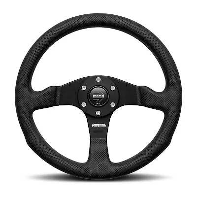 MOMO Motorsport Competition Steering Wheel Black Airleather 350mm  - COM35BK0B • $229