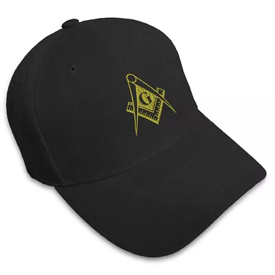 Baseball Cap Mason Gold Embroidery Dad Hats For Men & Women Strap Closure 1 Size • $19.99