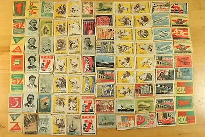 ORIG. 1950-s SOVIET Russia USSR Bryansk Factory MATCHBOX LABELS Set S051 • $6.99