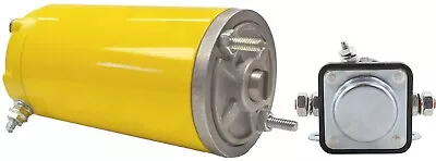 Premium Yellow Snow Plow Motor & Solenoid Fits Meyers E-47 Pump 4882640 21015054 • $66.84