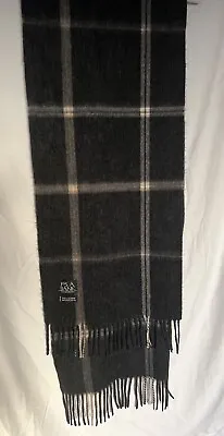 JOS. A. BANK 100% Cashmere Men’s Gray Plaid Scarf • $24.99