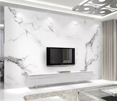 3D White Marble ZHU8530 Wallpaper Wall Mural Removable Self-adhesive Zoe • $19.99