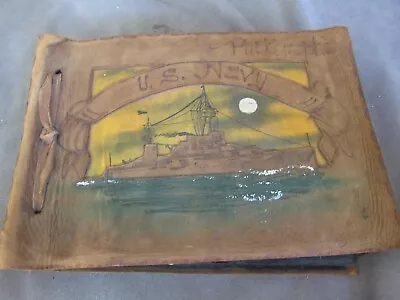 1920 -30's Vintage US Navy Photo Album Over 130 Images San Diego Oakland Ch318 • $74.99