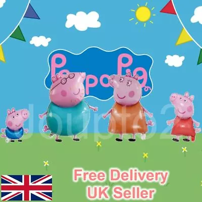 £3.79 • Buy Large Peppa Pig George Balloon Birthday Party Foil Air Helium Balloons UK Free