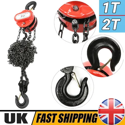 Ratchet Chain Hoist Chain Block Hoist 1/2ton Manual Chain Block W/ 3m UK • £32.79