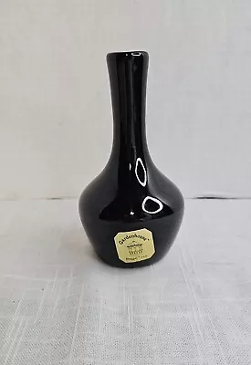 Vintage Haeger Gardenhouse Small Black Bud Vase 5.5  Original Sticker • $14.95