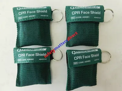 4 X CPR Resuscitation Mask Face Shield Resusi Face Mask Resus Shield W/ Keyring • $24.99