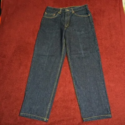 Vintage LEVI'S 550 34 X 32 Denim Blue Jeans Dark Wash 90s 00s Y2k • $29.99