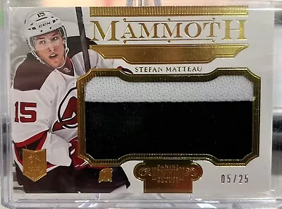 STEFAN MATTEAU 2013-14 Panini Dominion Mammoth Jersey PRIME Gold 02/25 • $6.99