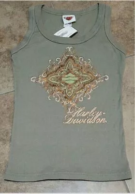 Harley Davidson Ladies Medallion Rib Tank Top Shirt[new] • $19.99