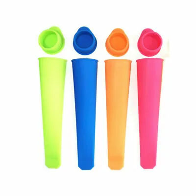 4 6 8 12pcs Ice Lolly Mould Silicone Push Up Ice Cream Frozen 6 Inch • £3.61