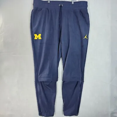 Michigan Wolverines Football Jordan Therma Sphere Max Pants Mens XXL Navy Blue • $79.88