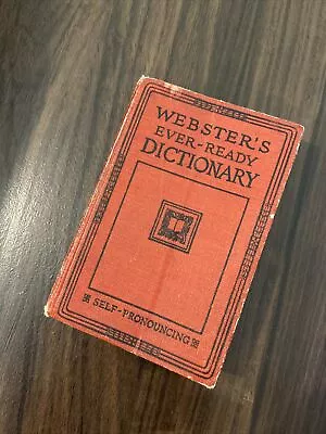 Vintage 1924 Webster’s Dictionary Ever-Ready ~ J. H. Sears Vintage 100 Year Old • $13
