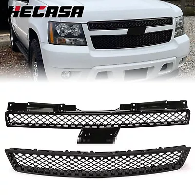 HECASA Black Mesh Front Grille Grill For 07-2014 Chevy Tahoe Suburban Avalanche • $65.75