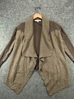 £15.79 • Buy Ann Taylor Sweater Womens XS Brown Wool Rabbit Hair Cardigan Ladies Long Sleeve