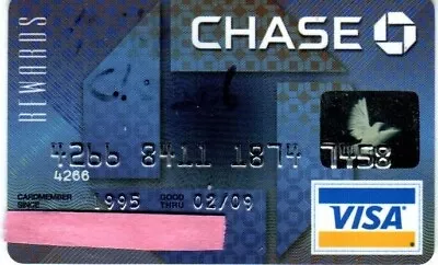 Chase Rewards Visa Credit Card Exp 2009 • $4.99