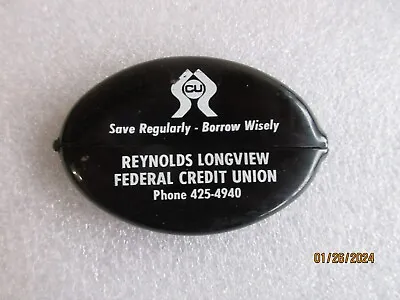 Vtg Squeeze Rubber Coin Purse Reynolds Longview Federal Credit Union Wash. State • $10