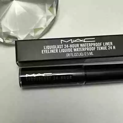 Mac Liquidlast 24 Hour Waterproof Liner - POINT BLACK - .08 Fl Oz / 2.5 Ml BNIB • $19.94