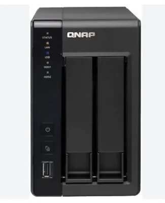 QNAP TS-219P II NAS Network Attached Storage 2x 2TB Seagate Drives W/ Cable Cord • $259