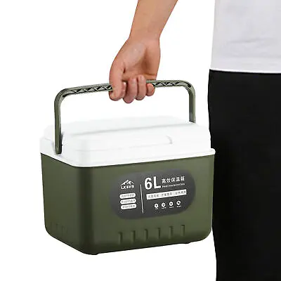 6 Liter Vintage Ice Cooler Box Drinks Cold Beer Lunch Box For Travel Camping • $51.59