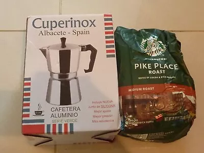 Coffee Maker Cuperinox Albacete- Spain Plus Starbuck Pike Place Roast Coffee • £5
