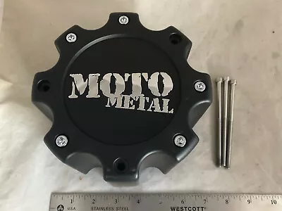 Moto Metal Wheel Flat Black Rim Hub Cover Center Cap 8 Lug 400L170 S1108-13 • $39