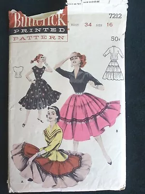 Vintage Sewing Women Pattern Butterick  Sz 16 Skirt Blouse  • $9.99