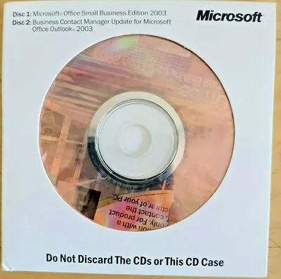 NEW Microsoft Office Small Business Edition 2003 - Business Contact Manager • $12.99