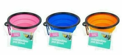 Collapsible Silicone Bowls Pet Dog Cat Feeding Station Bowl Water Pet Bowl   • £2.99