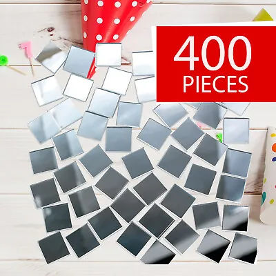 Mirror Tiles Bulk DIY Craft Supplies Arts & Crafts 400 Pieces 1/2  • $16.94