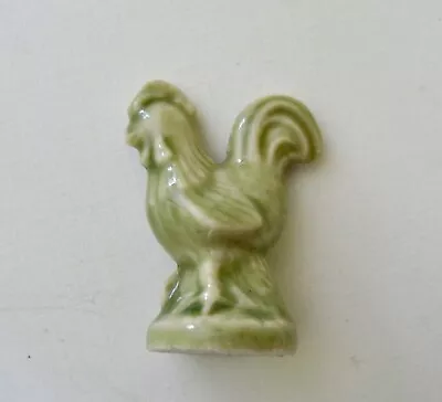 Wade Red Rose Tea Figurine - Vintage - Rooster Noah's Ark Series - Green • $4.99