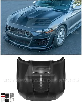 For 18-23 Ford Mustang GT500 Style Aluminum Primed Front Air Vented Hood Cover • $11099.98