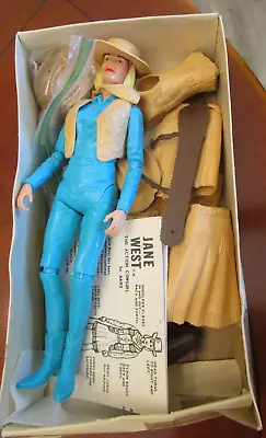 Vintage Jane West Movable Cowgirl Doll And Accessories By Marx • $53.95