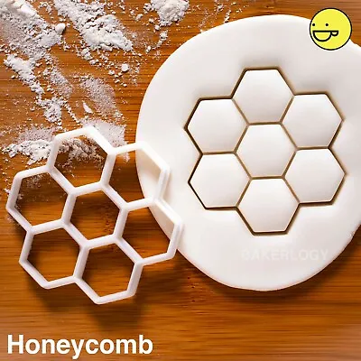 £7.01 • Buy Honeycomb Cookie Cutter | Hexagon Geometry Honey Bee Beehive Structure Biscuit