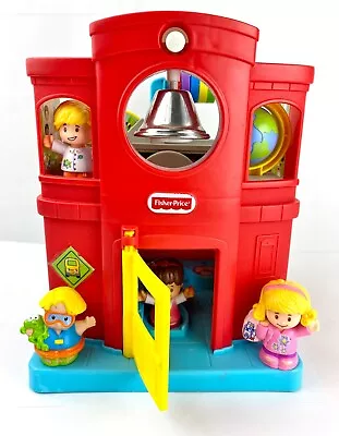 Fisher Price 2018 School House Playset Sounds Four Little People Mattel Tested • $22.95