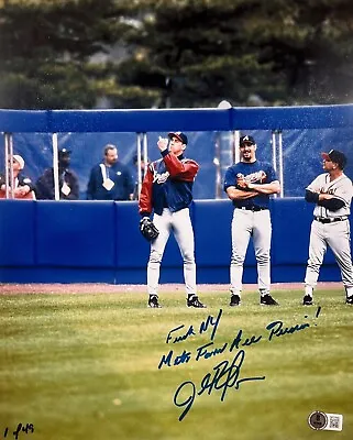 John Rocker Signed Auto 11x14 F**k NY Mets Fans LE #/49 Beckett Witness BAS COA • $39.99