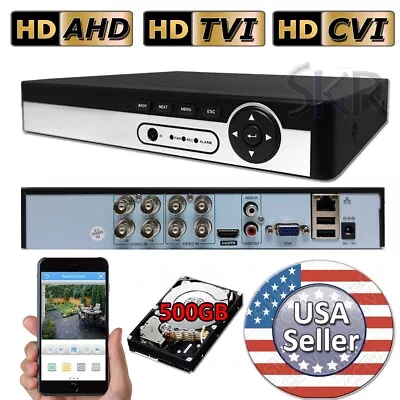 Sikker 8 CHANNEL 960H 720P 1080P CCTV DVR Security Camera System With Hard Drive • $88.99